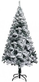 zöld PVC műkarácsonyfa hóval 120 cm