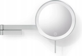 Zack Linea Világító kozmetikai tükör Fali Ezüst matt