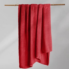 Henry piros mikroszálas takaró, 220 x 240 cm - DecoKing