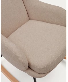 Bézs buklé hintafotel Maustin – Kave Home