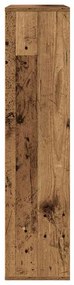 antik fa színű szerelt fa könyvespolc 89x24x101,5 cm