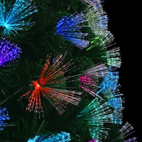 Mű karácsonyfa dekoratív vonós lámpákkal Zöld 120 cm PVC