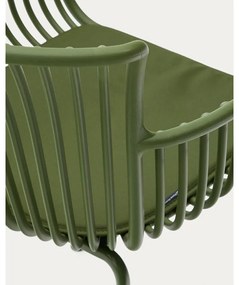 Sötétzöld fém kerti szék Surpika – Kave Home