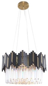 Zuma Line 2200018M - Csillár zsinóron ROTTA 6xE14/40W/230V fekete/arany