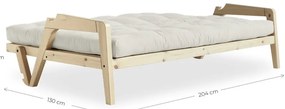 Grab feketés szürke kinyitható kanapé 204 cm - Karup Design