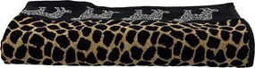 AFRIKA Strandtörölköző barna leopárd 165x90cm