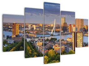 Kép - panoráma Rotterdam, Hollandia (150x105 cm)