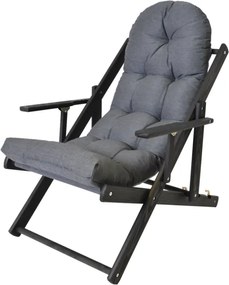 ROJAPLAST Kerti napozóágy BORNEO antracit