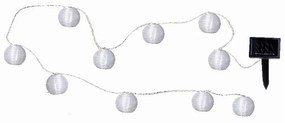 Festival kültéri napelemes LED fényfüzér, hosszúság 2,7 m - Star Trading