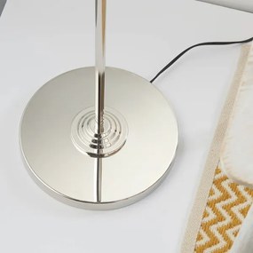 Endon 94378 - Állólámpa HIGHCLERE 1xE14/40W/230V szürke/fényezett króm