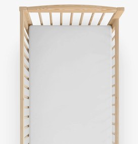 Goldea gyermek pamut lepedő kiságyba - világosszürke 60 x 120 cm