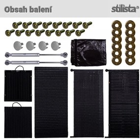 STILISTA Kerti tároló doboz 122 x 62 x 56 cm fekete