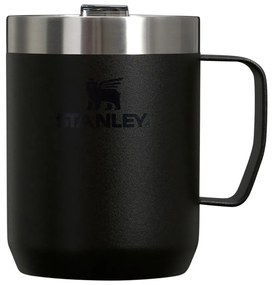 Fekete rozsdamentes acél termobögre 230 ml Stay-Hot Camp Mug Black – Stanley