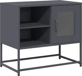 vidaXL antracitszürke acél TV-szekrény 68 x 39 x 60,5 cm