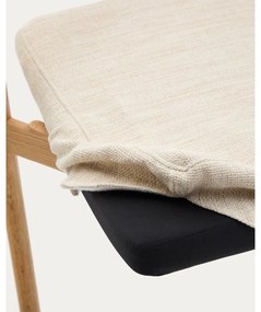 Bézs-natúr színű étkezőszék Timons – Kave Home