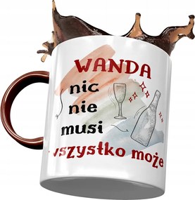 Bordó Bögre Vanda Feleség Barátnő Ajándék Nyomtatott Fotóval