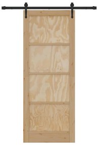 Csúszó ajtó ORKDAL Barna 83 x 211 cm Tömör fenyőfa