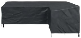 Kültéri bútorhuzat Fekete 250 x 180 x 80 cm 420D Oxford Szövet