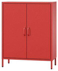 Kis szekrény polcokkal VITO, 800 x 1015 x 400 mm, Modern: piros
