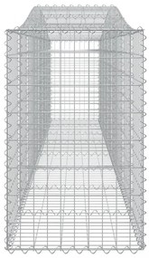 íves horganyzott vas gabion kosár 400x50x80/100 cm