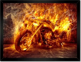 Poszterek keretben 40x30 Chopper a tűzben