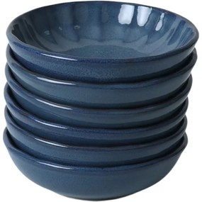 Laguna kerámia tálkészlet 6 db, 12 cm, sötétkék