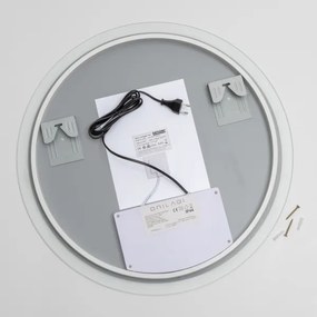 Brilagi-LED RGBW dimmelhető, páramentesítő fűtéssel, beépített LED háttérvilágítással rendelkező tükör CLARA PRO LED/18W/230V Ø 60 cm IP44