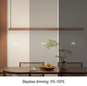 Immax NEO 07304L - LED dimmelhető zsinóros csillár MADEIRA 33W/230V Wi-Fi Tuya 152 cm tölgy