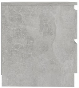 Betonszürke szerelt fa éjjeliszekrény 50 x 39 x 43,5 cm