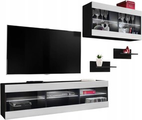 Rtv bútor szett Tivoli SET3 Fekete/Fehér