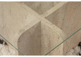 Dohányzóasztal Flavio - Travertine