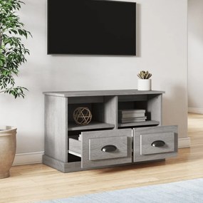 szürke sonoma színű szerelt fa TV-szekrény 80 x 35 x 50 cm