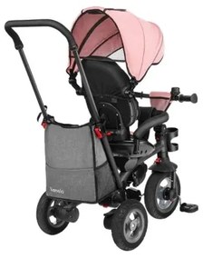 Lionelo - Gyermek tricikli TRIS rózsaszín/szürke