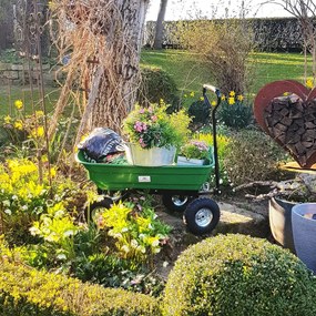 JEREMY billenős kerti talicska, 51x103,5x92,5cm, zöld Gardebruk