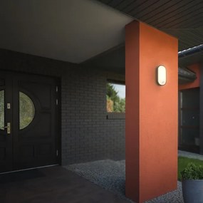 Brilo - LED kültéri fali lámpatest mozgásérzékelővel RUCH LED/12W/230V IP65 fekete