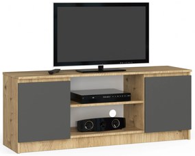 TV asztal Kenji  (artisan tölgy + szürke). Akció -12%. 1069931