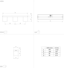 Eglo 43596 - Csillár PRESTWICK 3xE27/40W/230V