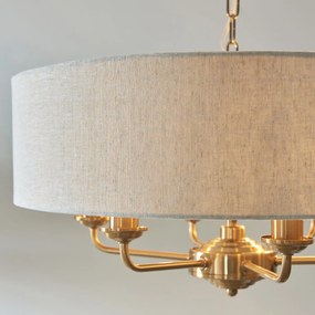 Endon glamour modern függeszték highclere antik sárgaréz természetes vászon end110722