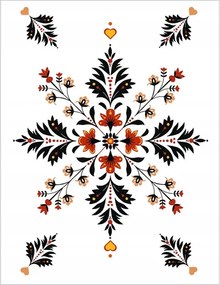 Pamut konyhai törlőkendő 50x64 Népi 16