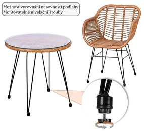 STILISTA Kerti rattan bútor készlet