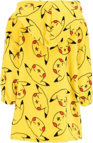 Pokémon Pika belebújós plüss polár takaró, poncsó 4-10 év