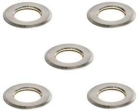 5 darabos modern alumínium talajba süllyeszthető spotlámpa LED-del IP67 - Linsey