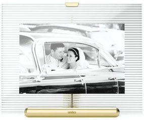 Aranyszínű üveg álló képkeret 16x20 cm Flute – Umbra