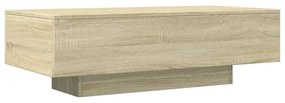 sonoma tölgy színű szerelt fa dohányzóasztal 100 x 49,5 x 31 cm