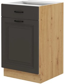 Alsó konyhaszekrény Sheila 50 ZL 1F BB (artisan tölgy + grafit). 1040889