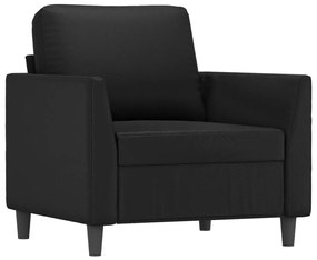 vidaXL fekete műbőr kanapéfotel 60 cm