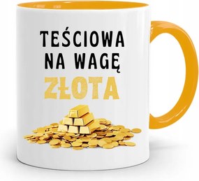 Anyós Sárga Bögre Arany Ajándék fényképes nyomattal