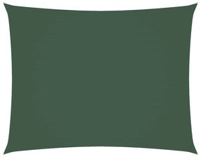 sötétzöld téglalap alakú oxford szövet napvitorla 3 x 6 m