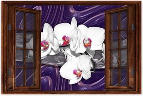 Poszterek 60x40 Mozaik orchideával