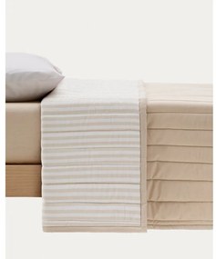 Bézs bio pamut steppelt ágytakaró 180x240 cm Sini – Kave Home